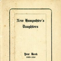 New Hampshire's Daughters, Yearbook, 1909-1910.